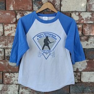 Blue and White Long Sleeve Tee